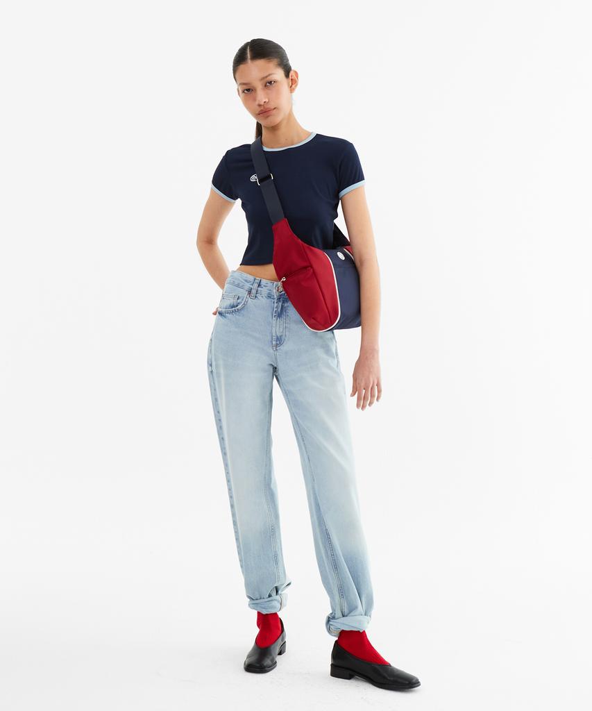 Minasu Mns Span Crop T Shirt_Navy