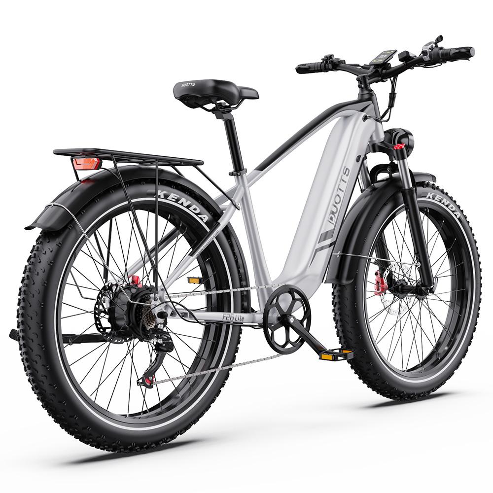 Elektrische Fiets Duotts F26 Lite 26" Dikke Banden 750W Motor Volwassen Elektrische Fiets 48V 18AH Dubbele Schijfremmen Maximale Belasting 150Kg