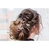 Hair Accessories Pearl Pins Kanzashi 3-Piece Set Gold Luxurious Pearl Design Elegant High-Quality Handmade Alloy Faux Pearl Rhinestone