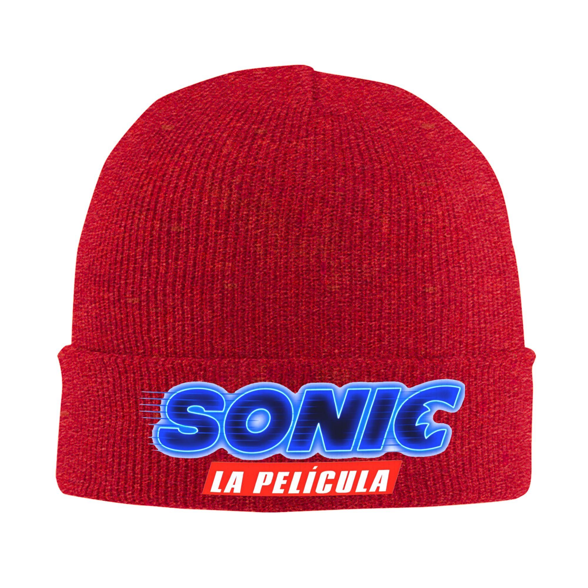 FeUnisex Unisex SSonic Retro Game Cartoon Beanie Hats  Trendy Knitted Hat Winter Gym Caps Pattern Warm Bonnet Hats One Size