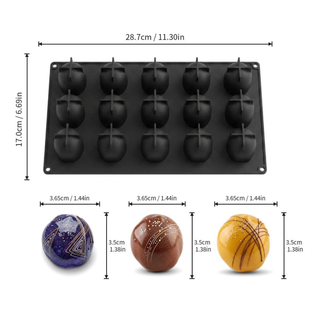 Food Grade Silicone Mousse Mold Heat Resistant Fruit Shape Mold Cake Mold Mousse Making чёрный