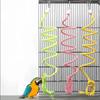 Cotton Parrot Bird Toy Rope Hanging Parrot Bell Stand Perch Cotton Rope Budgie Chew Toy  Bird Cage