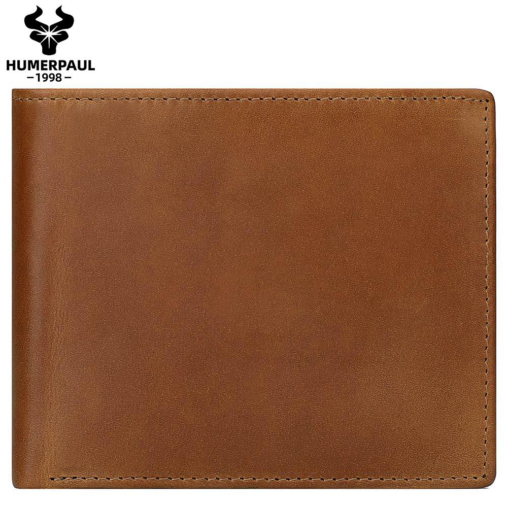 Humerpaul Men Leather Wallet Engraved with Blessings Gift Wallet for Grandson and Son