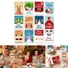 Sticker Birthday Cards Greeting Santas Cards Holiday Greeting Cards for Birthday