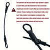Motorcycle Helmet Anti-Theft Cable - 11.8" Secure Storage Lanyard for Moto Helmets