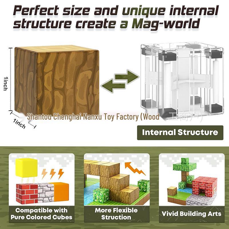 Magnetic World 3D Building Blocks: STEM Sensory Toys for Kids