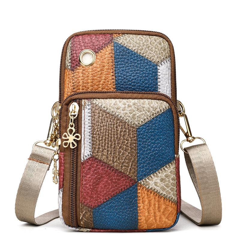 

Стильная однолямочная наплечная сумка для женщин, модная полиуретановая сумка-кроссбоди для телефона на молнии 1pcs синий