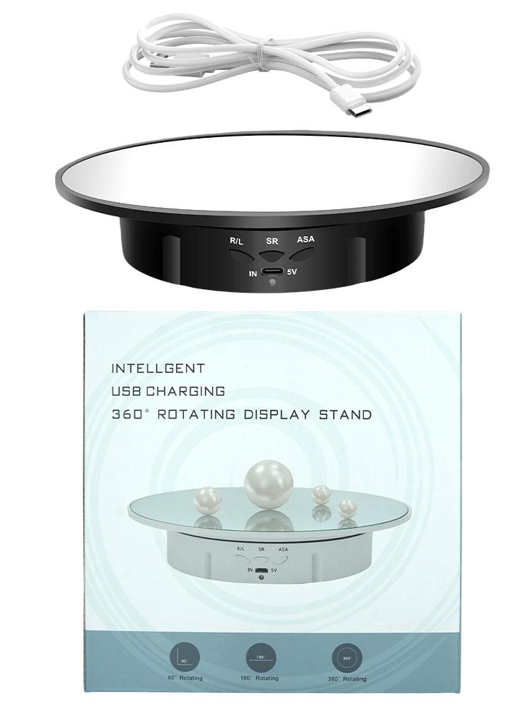 New 200 mm for video shooting show turntable, 3 rotating speed photography show 360 electric rotary products, Christmas gifts