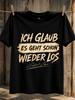 I Think It's Starting Again Paint Brush Quote Layout Beige Contrast Signature Accent Unisex All T-Shirt