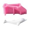 Multipurpose Sturdy Silicone Dolphin Candle Holder Mould Set Portable for Resin Plaster Craft Supplies Assorted Sizes