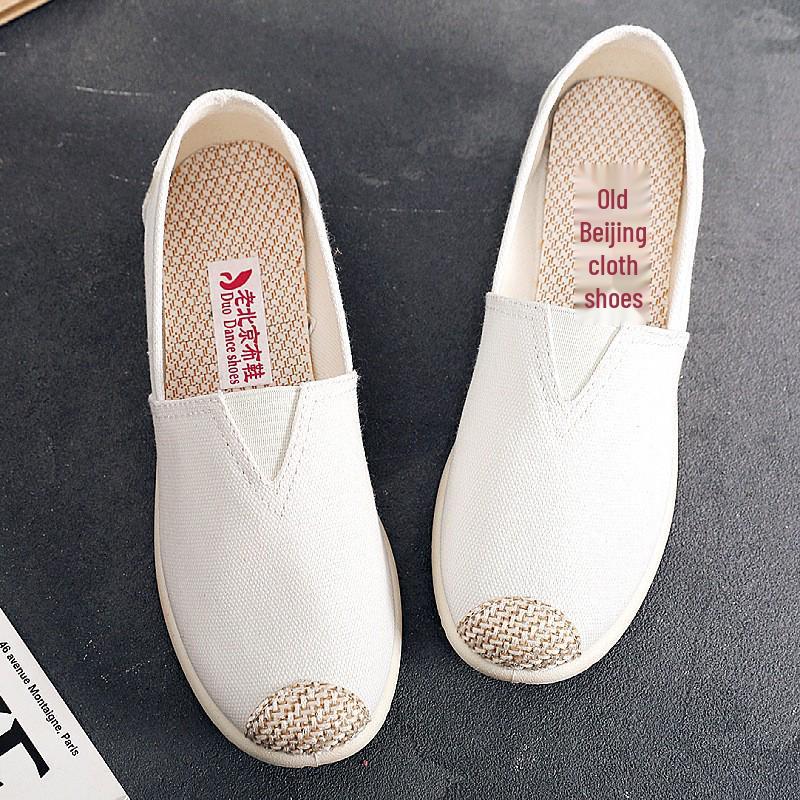 25 New Women's Slip-on Canvas Shoes - Non-slip, Soft Sole, Versatile for Spring and Autumn
