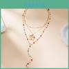 Cross Pendant Necklace For Women With Crystal Chain In Sweet Cool Style For Fashion Gift