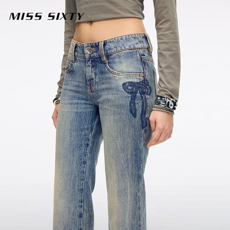 MISS SIXTY Women's Vintage Distressed Flare Jeans
