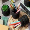 1/2 pcs Tire Shaped Pen Holder Creative Tire shape Office Supplies Storage Box Desktop Pen Holder Makeup Brush Holder Decoration