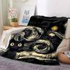 1pc Black Cat Blanket Warm, Cozy, And Soft, Suitable for Sofas, Beds, Cars, And Office Use.Perfect for Camping And Travel, Making It a Great Gift for