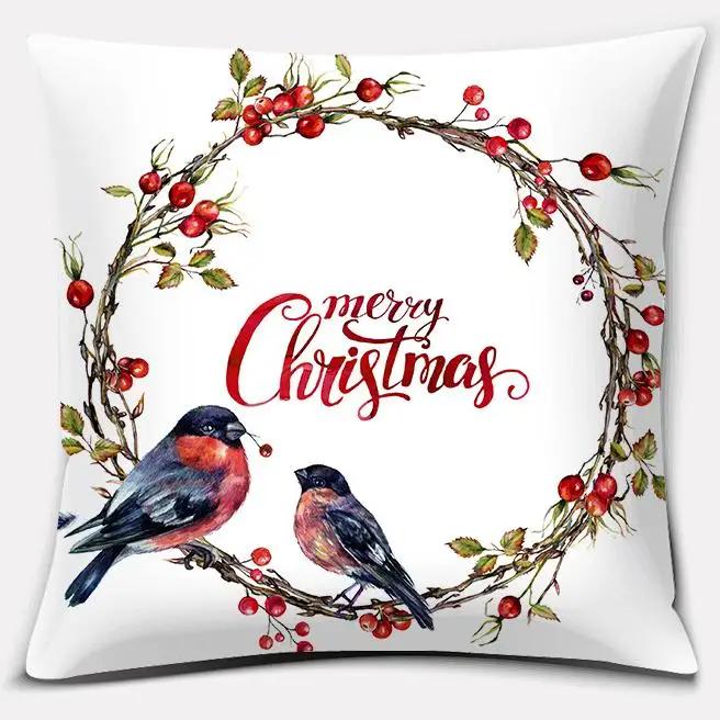 Christmas Decoration Series Pillow Gift Home Office Bedroom Sofa Car Cushion Cover