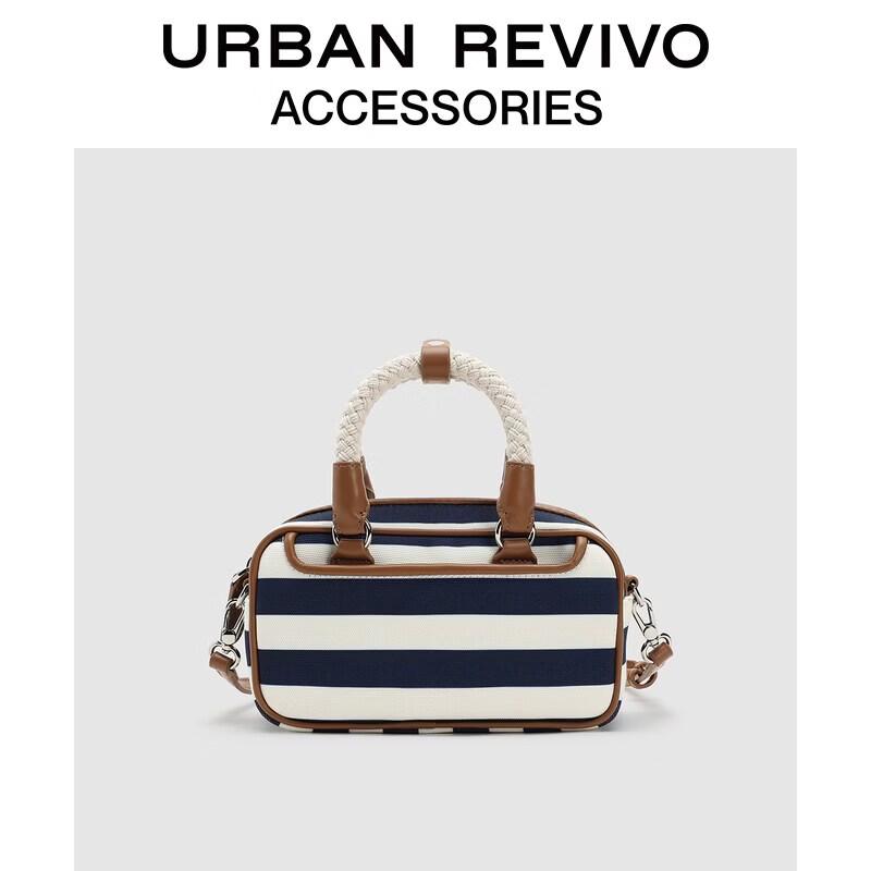 URBAN REVIVO Striped Handbag Shoulder Bag One Size