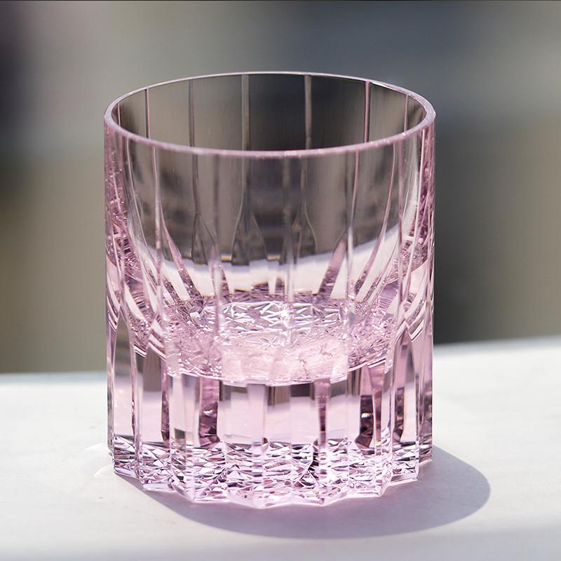 K9 Kristallglas Dickwandig Glänzend Schön Whiskyglas 8oz 1 Stück Mit Geschenkbox Klar Grün Blau 201-300ml rosa