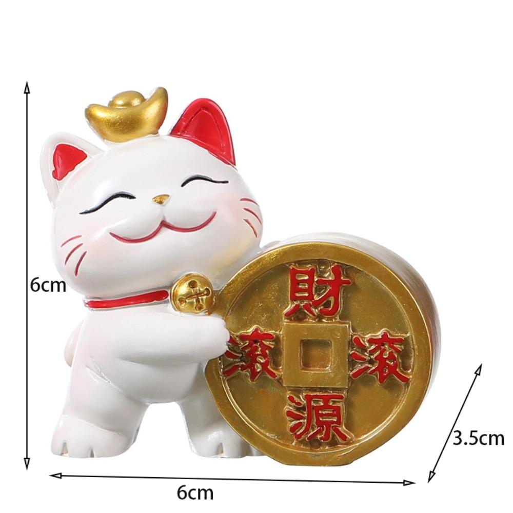 Japanese Lucky Cat Figurines Creative Car Ornaments Gifts Auto Interior Ornament  Office