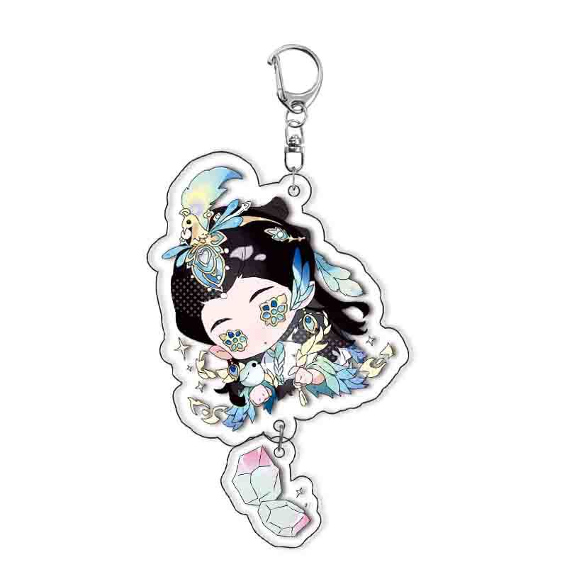Anime Identity V Acrylic Keychain Couple Cartoon Key Ring Bag Pendant Accessories Birthday Gifts