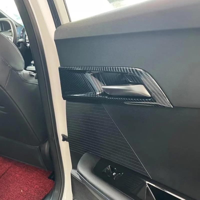 Odolný kryt vnitřní kliky dveří ve stylu uhlíkových vláken pro auto, nálepka na úchytku, lem, chránič rámu pro MGMulan