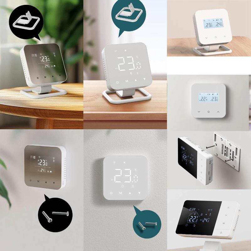 Beok Wireless Hub Controller for Gas Boiler  Zone Heating Water floor Heating System 8-Channel Thermostat for Actuator Pump