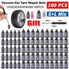 Auto Bandenreparatie Rubberen Nagel Set Universele Auto Motorfiets Bandenreparatie Nagels Vrachtwagen Scooter Fiets Band Lek Reparatie Tool 10/100 ST