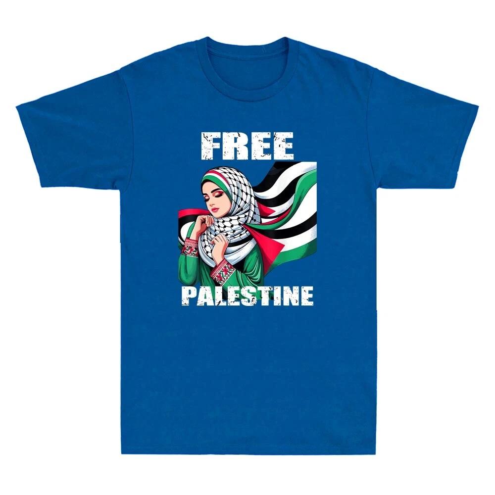 Men s and Women s T-shirts I Love Free Palestine Flag Save Gaza Strip Palestinian Vintage Tee XXL