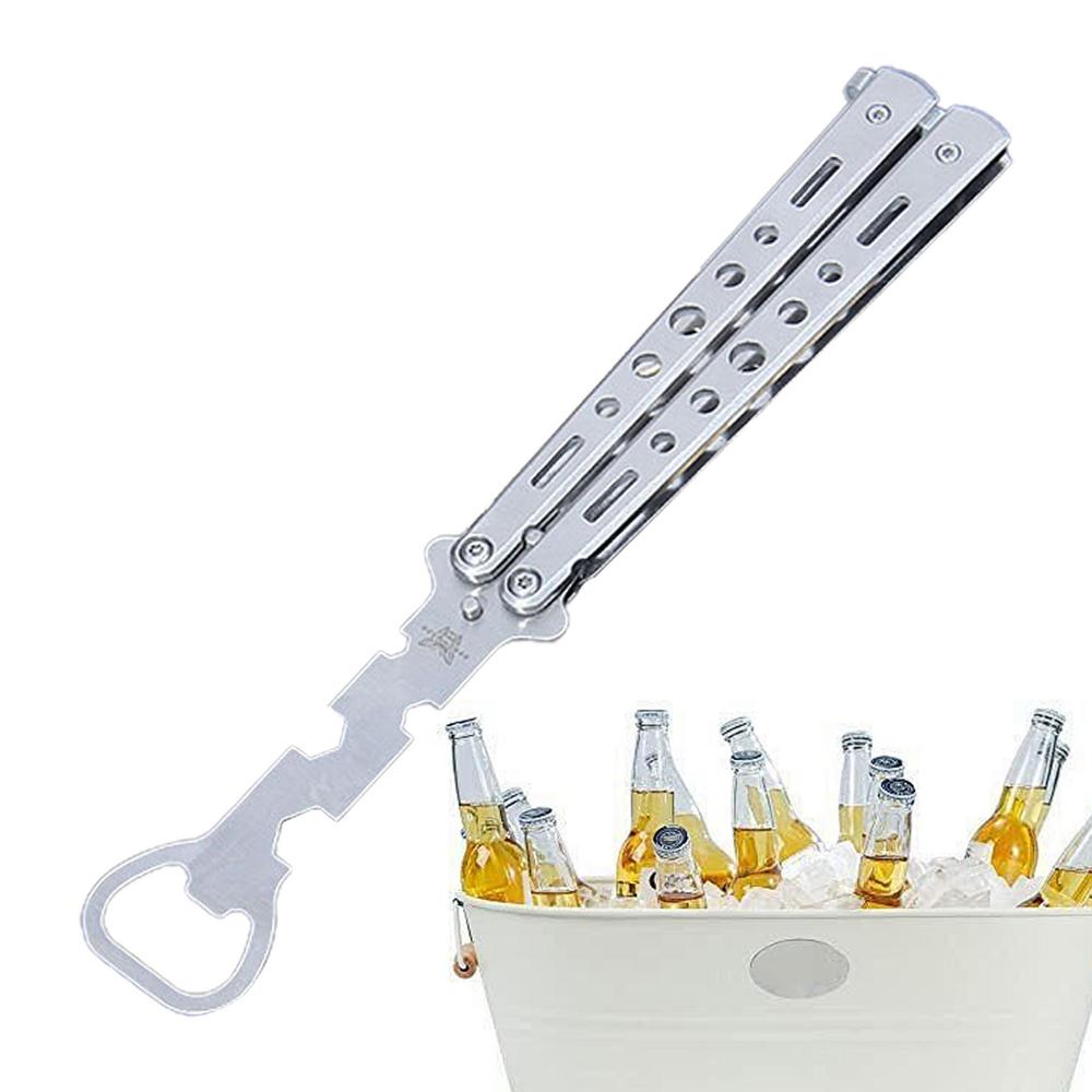 Otvírák na láhve a pivo ve tvaru motýla Barové potřeby Nerezové otvíráky na láhve Kompaktní přenosný design Všestranný