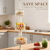 3 Tier Hanging Fruit Basket Handmade Woven Hanging Storage Basket Flower Pot Planter Hanger Garden Decoration Kitchen Basketry