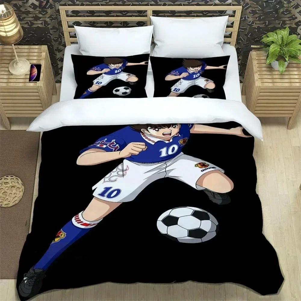 New Anime C-CAPTAIN TSUBASA Bedding Sets Duvet Cover Set With Pillowcase Twin Full Queen King Bedclothes Bed Linen Home Textiles