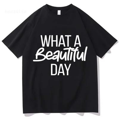 Was für ein schöner Tag T-Shirt Lauren Spencer Smith Harajuku Grafik T-Shirt Unisex Hohe Qualität Ästhetisch Vintage 100% Baumwoll-Tees