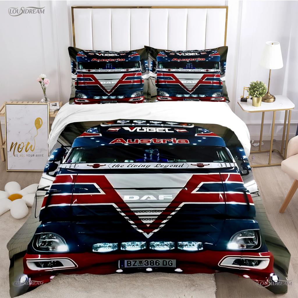 Comforter Casal Daf Truck All Season Comforter Bedding Sets Soft And S Boys Single/Double/Queen/King