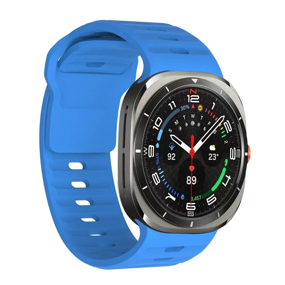 Silicone Band For Samsung Galaxy Watch Ultra 2025 47mm Bracelet Samsung Galaxy Ultra 47mm No Gaps Strap Correa Sport Accessories