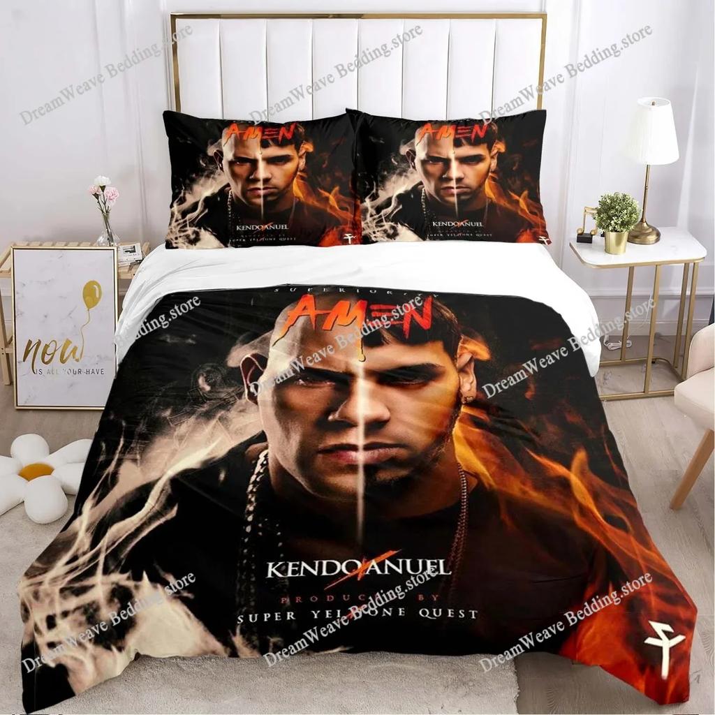 Hiphop Rapper Anuel AA Sheets Quilt Covers Bedding Dormitory Sheets Bedding Set Soft Warm Bedding Set Home Textileextile741