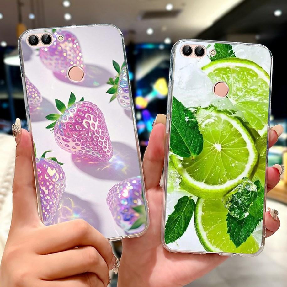 For Huawei P Smart Case FIG-LX1 FIG-LX2 FIG-LX3 Cover Luxury Dragon Lion Soft Silicone Phone Cases For Huawei Psmart 2018 Bumper