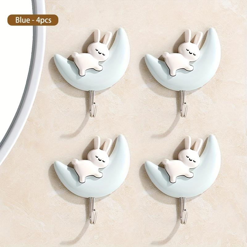 Adorable Cute Rabbit Creative New Hook, Bohemian Dopamine Color Clothes Hook, Clothes and Hat Hook, Bedroom Porch Bathroom Decoration