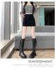 Plus-size Coffee Deer Suede High Waist A-line Mini Skirt for Women - Spring/Autumn, Anti-exposure, Slimming, Hip-hugging Fit