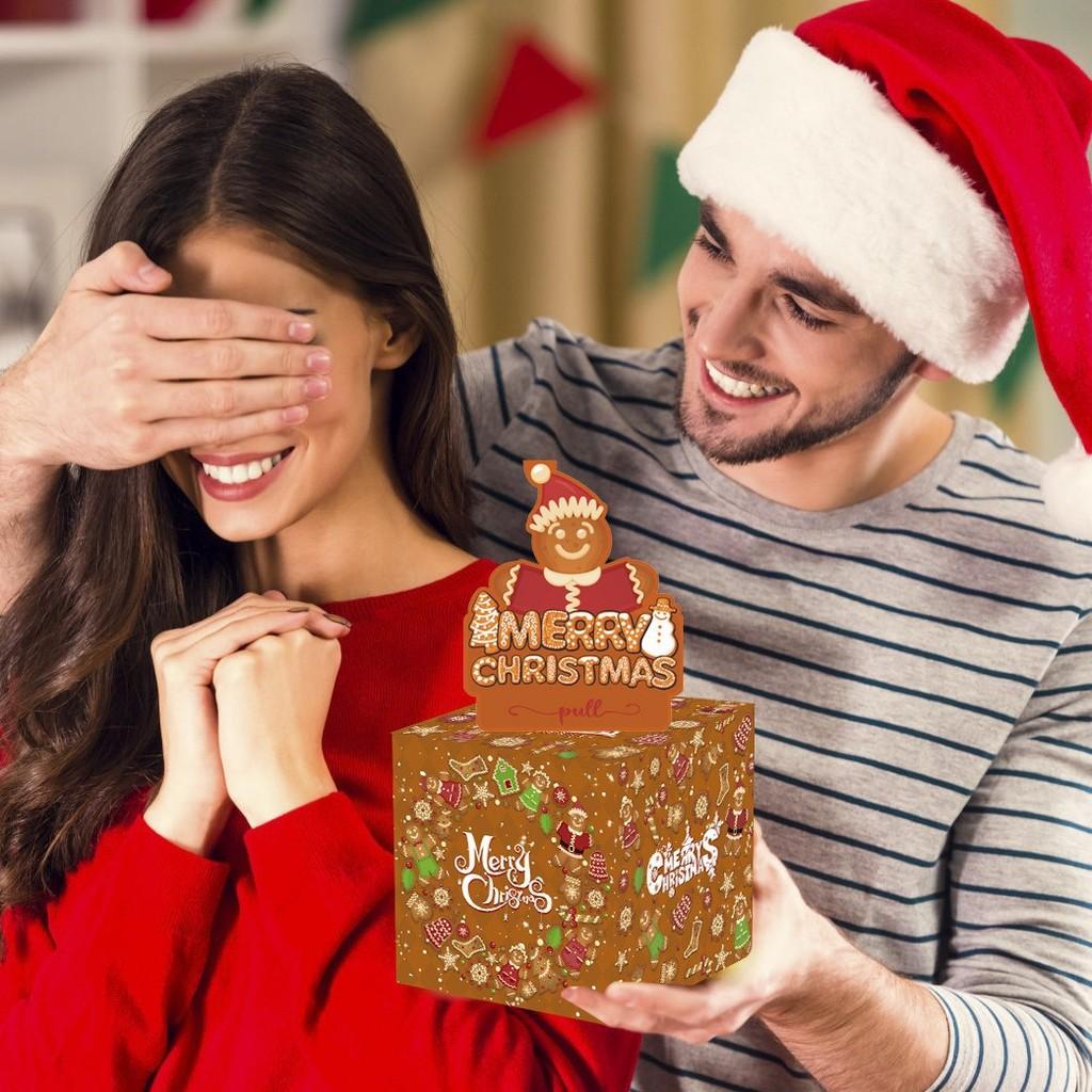 Christmas Party Cookie Packaging Gingerbread Man Motif Compact Supplies Design