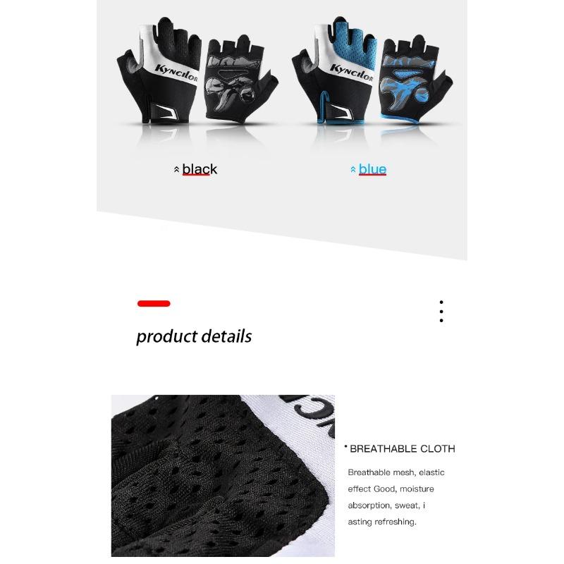 Outdoor Use Professional Bicycle Gloves for Daily Active Fitness Silicone Anti Slip Shock-Absorbing Wear-Resistant Bicycle Gloves