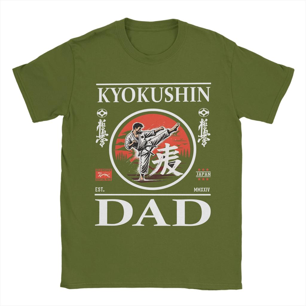 Kyokushin Karate Dad Cotton TShirt For Men Summer Streetwear TShirts Harajuku Tees Plus Size Cheap Tops