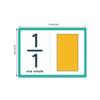 Fraction Educational Cards Math Study Tool For Students Teachers Homeschooling Materials Paper Visual Learning Aids