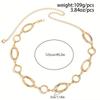 Gold Plated Waist Chain Hollow Out Design Waist Belt New Body Chain  Women