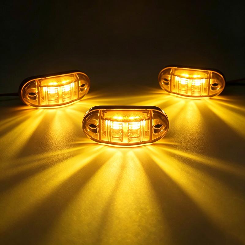 2/5/10PCS 12V 24V Universal Marine Boat Navigation Light Truck Warning Signal Side Marker Lights Clearance Lamp Car Accessories 3