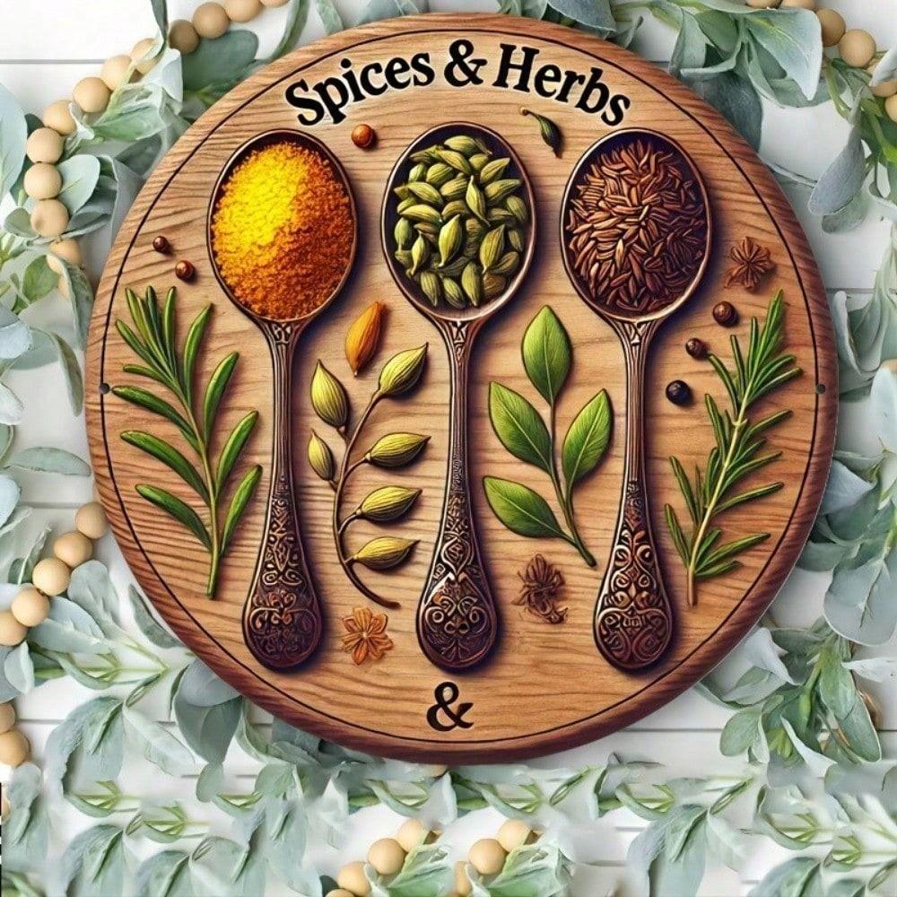 Metal Wall Art Vintage Tin Sign 8x8 Inch Retro Kitchen Bar Decor