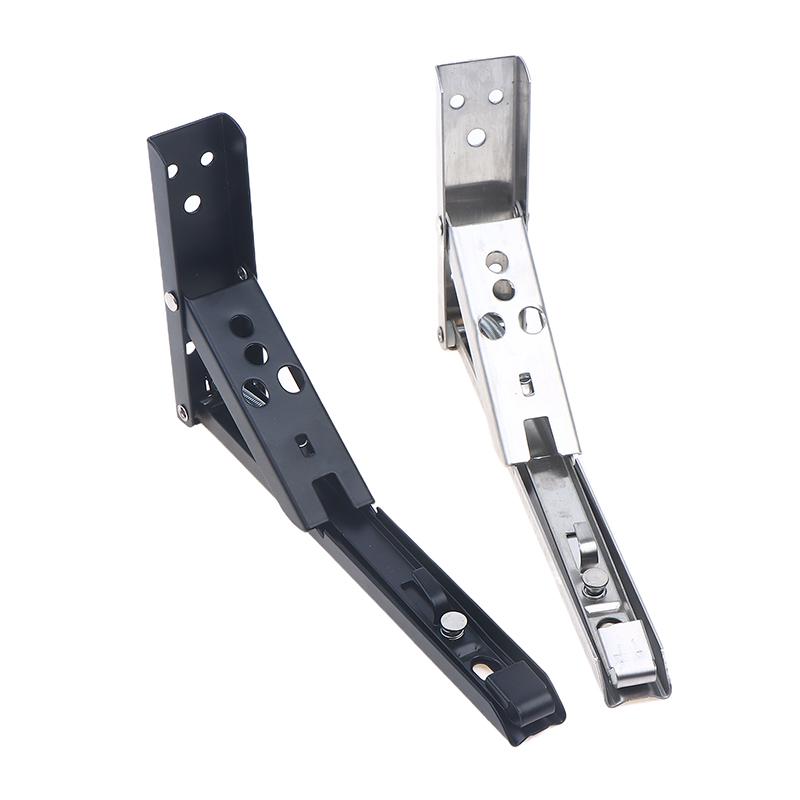 8"-14" Folding Shelf Bracket Heavy Duty Collapsible Shelf Holder Hardware For Table Work RV Car Saving Space