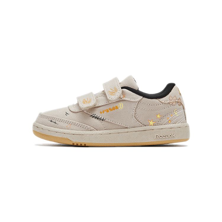 Reebok Unisex Toddler Club C 85 2V Looney Tunes Pebble Core Black Bright Ochre GW4319 24