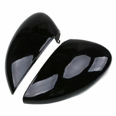 Gloss Black Side Mirror Cover Glossy Black Pair Right&Left ABS Door Wing Mirror Cover Cap Mirror Cover Brand New