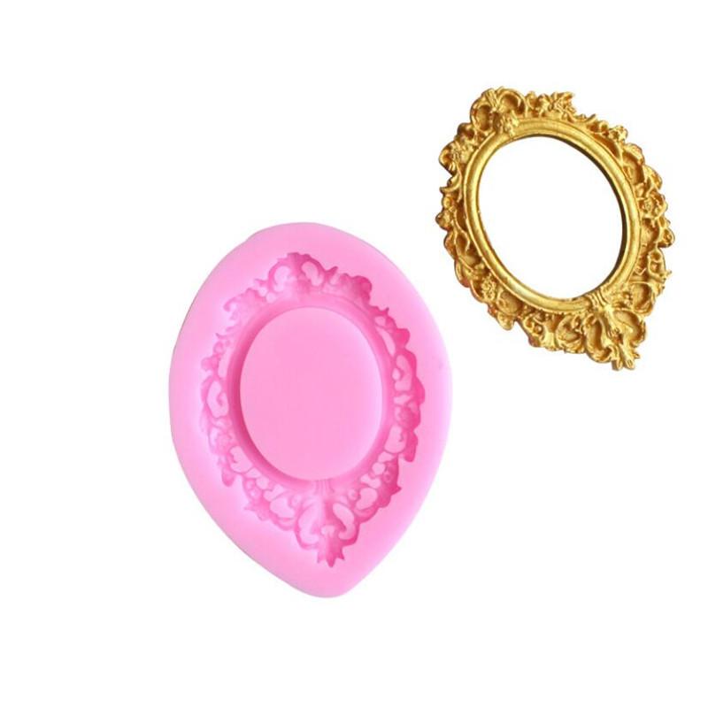 1pcs Crown Relief Frame Silicone Mold Fondant Mould Cake Decorating Tools Chocolate Gumpaste Molds Baking Pastry Tool