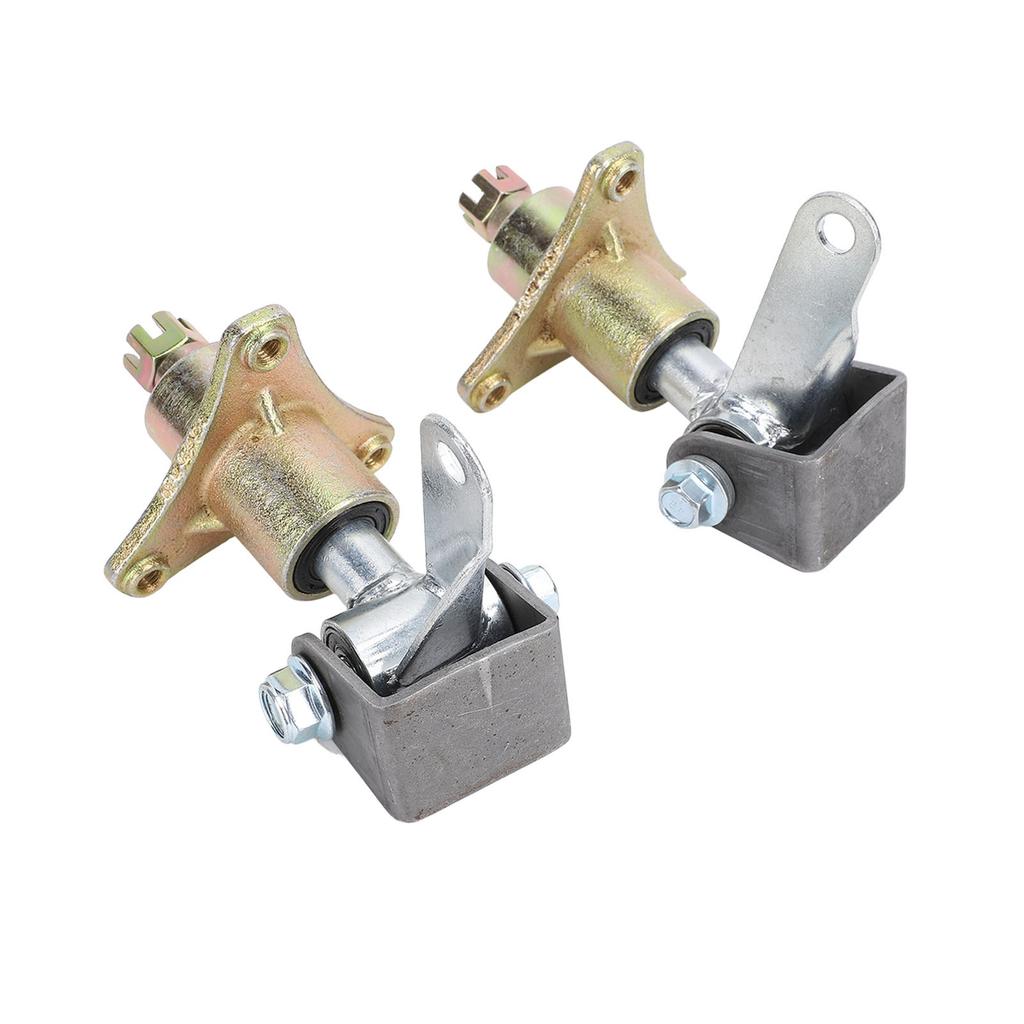 1 Pair Steering Spindle Bracket Set 3 Stud Front Wheel Hubs Steering Spindle Steel Alloy for 6 Inch Tires ATV Go Kart